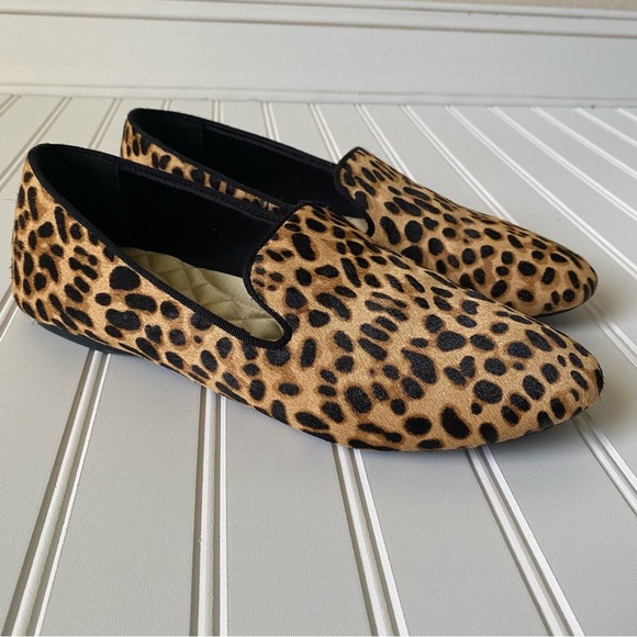 Birdies Shoes - Birdies | Women's Starling Cheetah Print Calf Hair Slip On Loafers Size 9